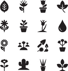 vector icon of plants