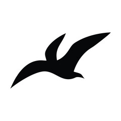 Naklejka premium flying bird silhouette