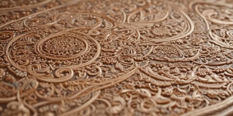 Obraz premium Intricate floral mehndi pattern, shaded details, vine, mehndi