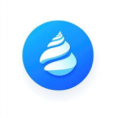 Abstract water drop logo design
