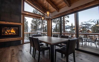 Mountain Cabin Dining Room