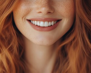 Woman's Smiling Face Close-up