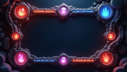 Dark Magic RPG HUD Background