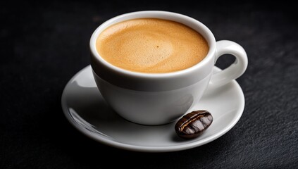 Obraz premium Espresso Coffee in a White Cup