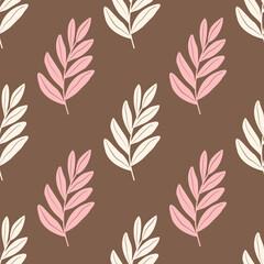 Seamless leaf pattern design for all types of fabrics and print or wallpaper	