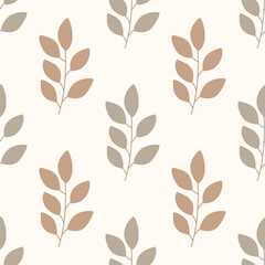 Seamless leaf pattern design for all types of fabrics and print or wallpaper	