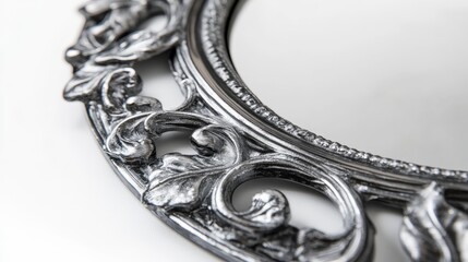 Decorative Mirror Isolated on White Background