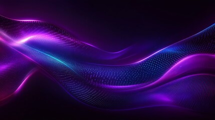 Colorful wave digital background with bright lights in shades of pink and blue, ideal for tech, abstract, and creative visuals.