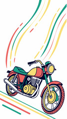 Fototapeta premium motorcycle vector illustration