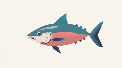 Obraz premium Tuna fish illustration