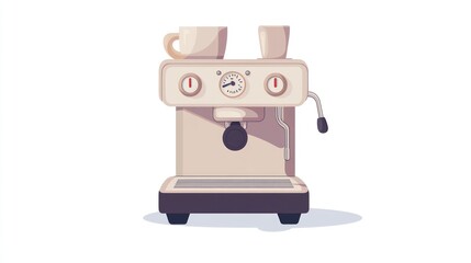 Fototapeta premium Retro-style espresso machine