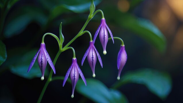 Streptocarpus saxorum, also known as False African violet, featuring vibrant five-petaled flowers in close-up.