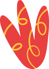 Abstract Plant Like Scribble Element