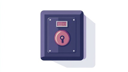 Fototapeta premium Secure, wall-mounted access control panel