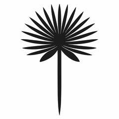 Stylized Salsify Silhouette Art