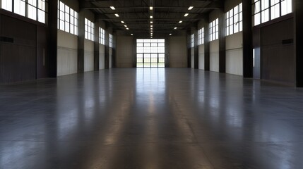 Spacious modern interior with natural light and minimalist design