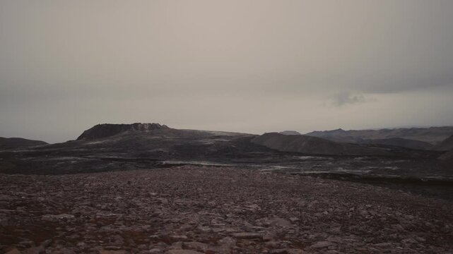 Vast Icelandic Landscape with Mountains and Open Terrain