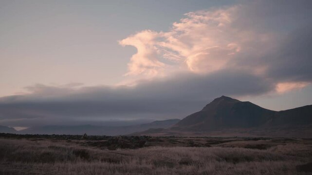 Vast Icelandic Landscape with Mountains and Open Terrain
