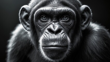Naklejka premium Chimp: The Intelligent Primate