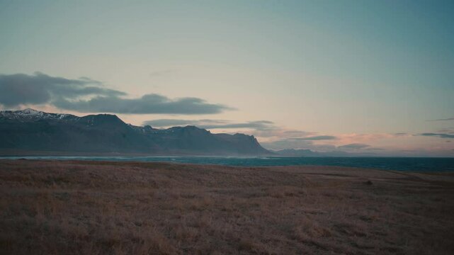 Vast Icelandic Landscape with Mountains and Open Terrain