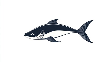 Obraz premium Silhouette of a fish