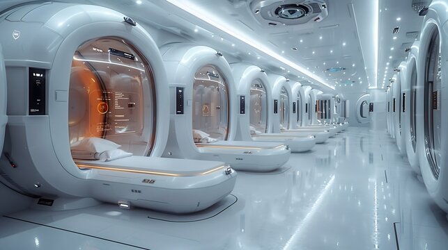 Futuristic fitness planet with a 24hour gym offering classes for men and women with hyperrealistic training scenes white backgrounds and infographics on exercise and health benefits