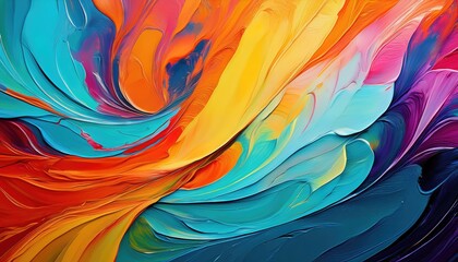 Vibrant Kaleidoscopic Swirls Striking Abstract Art Texture with a Palette of Bold Colors, Ideal for Digital Art, Home Decor or Design Inspiration