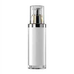 Cosmetic serum bottle mockup isolated on white background