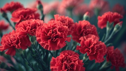 Fototapeta premium Close-Up of Elegant Carnation Petals for Romantic Wedding Decor