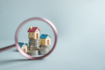 Real estate invest growth. Real estate asset property. Mortgage residential finance.