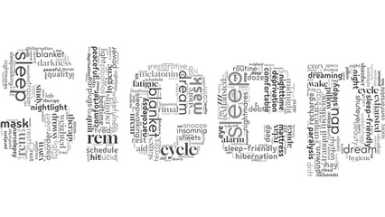 word cloud centered on 