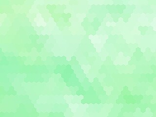 緑の繊細で神秘的なモザイク～透明感あふれる抽象的な幾何学模様17