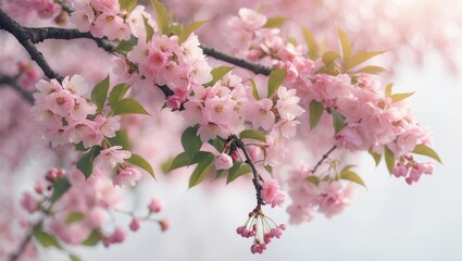 Japanese cherry blossom scenery