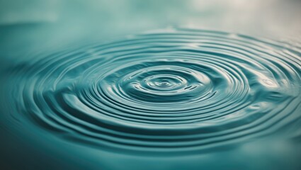 Ripple Effect in Slow Motion with Colorful Water