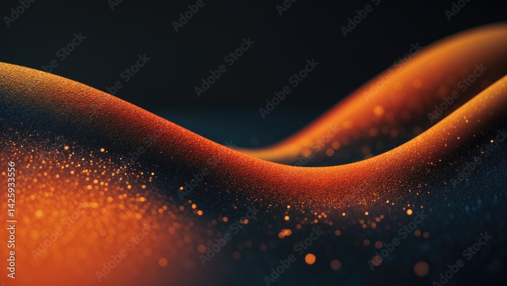 Poster vibrant abstract orange and purple color gradient background with grainy texture and noise effect