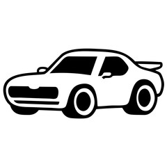 Fototapeta premium Racing car vector icon