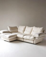 Colorful Sofa L-Shape, two seater, sofa bed, isolated on white background