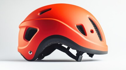Protective orange safety helmet