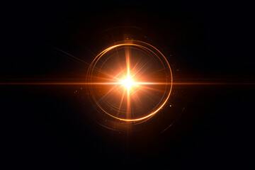 Obraz premium Lens Flare Light leaks Overlay Effects