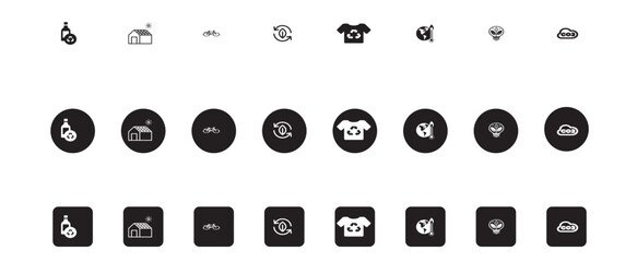 Set of 24 outline Ecology icons set. Nature, environment, recycle flat icon. Vector illustration and with environment, recycle silhouette editable vector isolated 