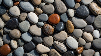 Colorful Pebbles Creating Natural Textures