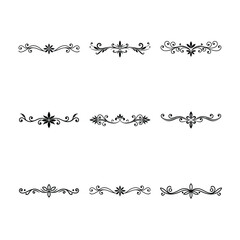 set of decorative elements for design