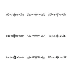 Obraz premium calligraphic design elements