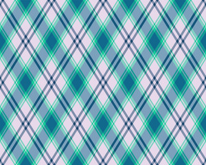 Argyle pattern of geometric rhombus. Harlequin check wallpaper design. Classic diamond shaped textile material for web background, print fabric clothing, sweater, wrapping paper, gift card, invitation