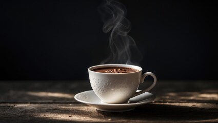 Rich Hot Chocolate against a dark background