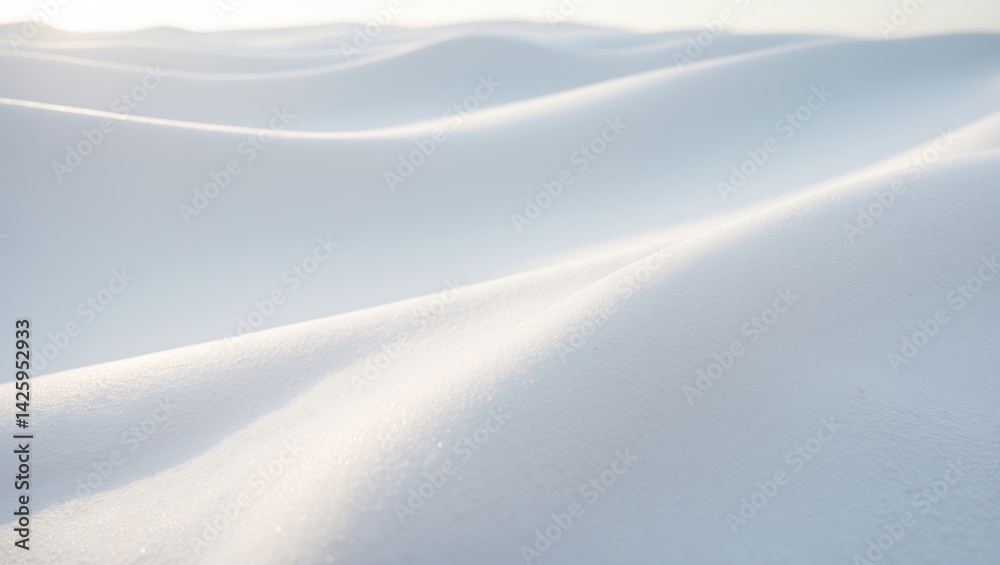Poster Close-up of snow surface with intricate patterns