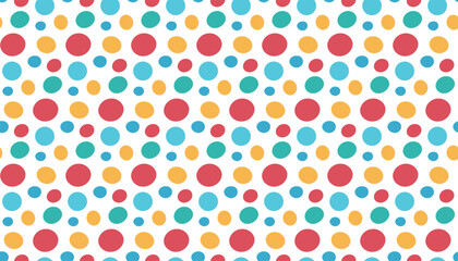 Abstract background with a variety of oval-shaped dots, vector illustration with color swatch