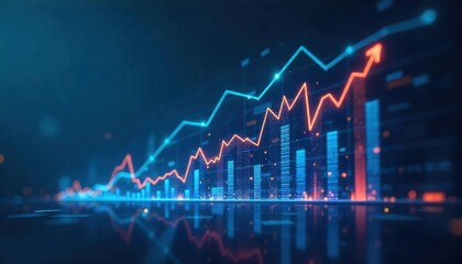 Business Data Trends Graph