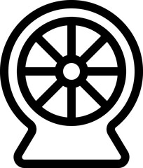 Obraz premium Electric fan line icon