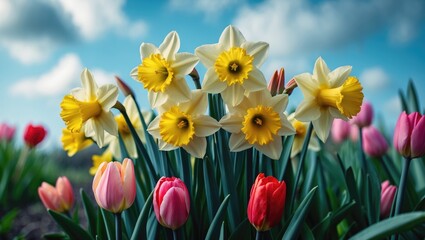 Double yellow double bloom daffodil variety